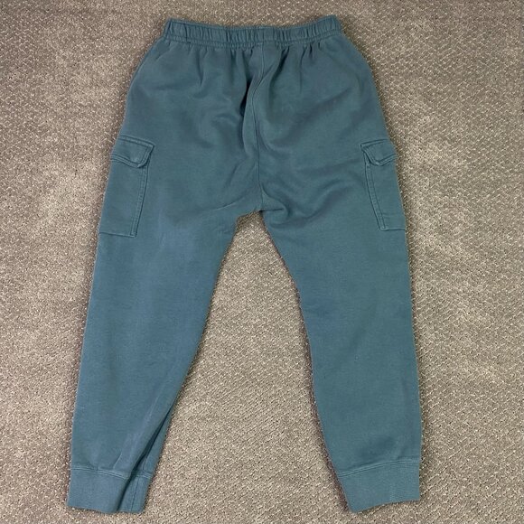 Nike Sportswear Club Fleece Cargo Pants Men's Large Teal Sweatpants Gym Joggers - Picture 3 of 14